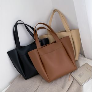 Top Senhoras Saco Grande Capacidade Bolsas de Ombro de Alta Qualidade Pu Couro Bolsa Bolsa Mulheres All-Match Bags Presente de Férias