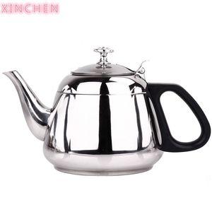 XINCHEN Stainless Steel Teapot Induction Cooker Special Kung Fu Tea Household Flat Pot 1000ML 210621