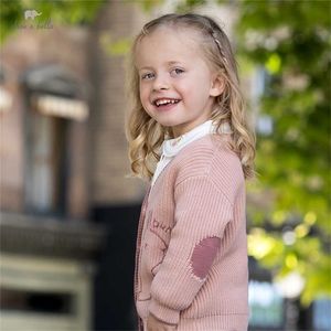 Wholesale toddler cardigan girls for sale - Group buy DBM19137 dave bella autumn infant baby girls fashion cartoon cardigan kids girl toddler coat children cute knitted sweater