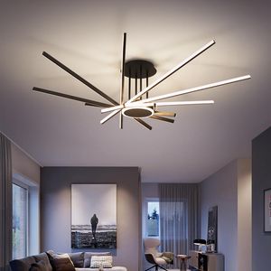 Kronleuchter Moderne LED-Kronleuchter für Wohnzimmer Schlafzimmer Büro Villa Black Branch Design Deckenleuchte Home Dekoration Innenleuchte