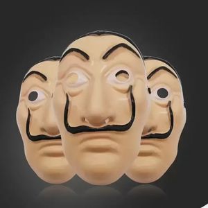 Mask Full Face Mask La Casa de Papel Face Mask Kostym Movie Masks Halloween Kostym Cosplay Masks Wht0228
