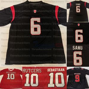 Custom Rutgers Scarlet Knights Jersey # 15 Shameen Jones # 17 Johnny Langan # 27 Ray Rice # 18 Bo MeltonJerseys