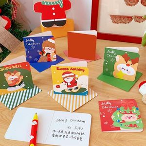 Greeting Cards Blessing Interesting Cute Fadeless Eye-catching Christmas Card Postcard For Friends