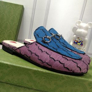 Scarpe eleganti da donna autunno e inverno di alta qualità casual Mezze pantofole stilista Scarpe da donna infradito Con scatola Taglia 35-41