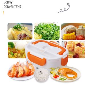 Wholesale flatware for 12 resale online - 12 V V Lunch Boxes Foods Container Portable Electri Food Warmer Heater Rice Containers Dinnerware Sets For Home Car Use new