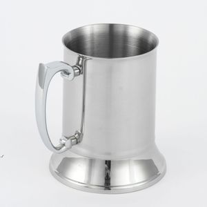NEW 16 ounce Double Wall Stainless Steel Tankard ,beer mug, high quality , Mirror finish RRF11725
