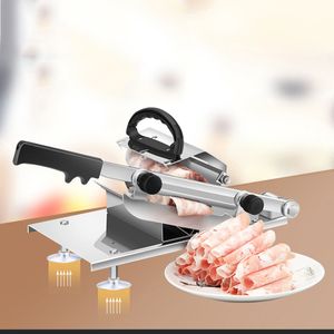 Household Manual Lamb Slicer Frozen Meat Cutting Machine Beef Herb Mutton Rolls CutterVegetable Mutton Rolls Cutter Slicing Maker