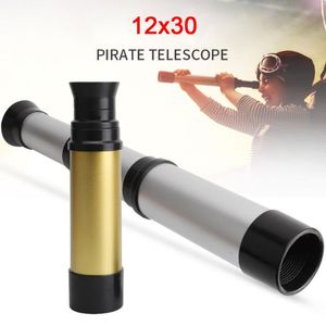 Telescópio Binóculos Pirata Visão noturna Monocular 12x30 HD Monóculo óptico Spyglass Optical para crianças Ações ao ar livre Hunting Watch Bir