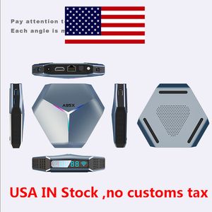 Доставка из США A95X F4 TV Box RGB Amlogic S905X4 Smart Android 10 4K HD YouTube 2 ГБ 4 ГБ RAM 16 ГБ 32 ГБ ROM Wi-Fi