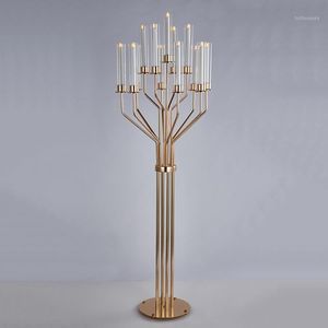 Party Decoration Heads Candle Holders Luxury Wedding Table Centerpiece Walkway Flower Stand Candlesticks Home El Hall Stage Candelrabras