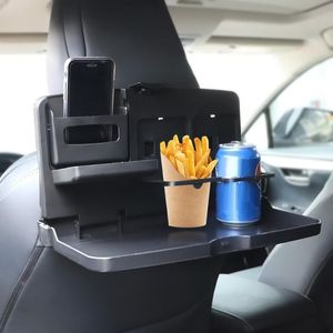 Organizador de carros multifuncional portátil assento dobrável bandeja alimentar lanche carregando e armazenando titular do copo dos sundries