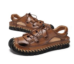 Mode décontracté hommes luxes sandales chaussures d'été sandale sandales romaines en plein air respirant confort sans lacet Shos Sandalias Hombre éponge