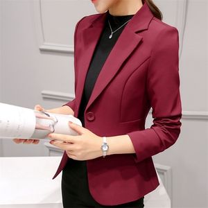Women's Blazer White Black Red Slim Business Suit Autumn Spring Casual Fashion Jackets Office Korean Blazers chaqueta de mujer 211122