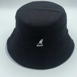 Känguru Flat-top Fisherman Hat Visir Handfat Hatt Mode Vild bomullstyg Bucket Hat Super Fire Män och kvinnor Platt tyghatt Q0805