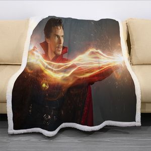 Strange 3D Printed Fleece Blanket for Beds Thick Quilt Fashion Bedspread Sherpa Throw Blanket Adults Kids