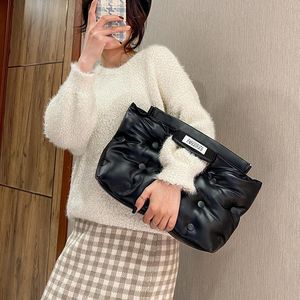 Cross Body Clouds Space Cotton Day Clutches Quality Bubble Down Shoulder Crossbody Bags For Women Pluffy Leather Women's Pillow Handbags