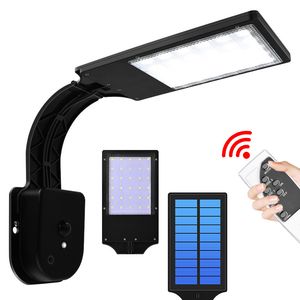 Lâmpada solar Luz solar de parede solar com controle remoto IP65 Iluminação à prova d'água para garagem para jardim da Garden Street