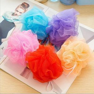 Multicolour Bath Ball Shower Body Bubble Exfoliate Puff Sponge Mesh Net Ball Cleaning Bathroom Accessories Home Supplies JJE10194