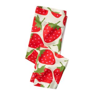 Jumping meters 2-7T baby girls leggings pants with Strawberry printed kids cotton children clothes trousers pencil 210529