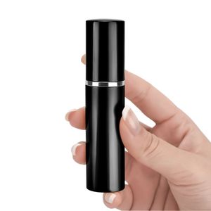 DHL Refill Bottle Color Preto 5ml 10ml Frascos vazios Mini Portátil Perfume Perfume Atomizer Spray Recipiente 5cc 10cc Cosmetic Garrafas Apoio DH8886