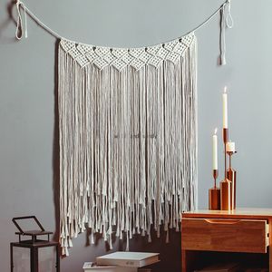 Nappa Tenda per porta Marocco Macrame Appeso a parete Arazzo tessuto nordico Decorazioni per pareti Appendiabiti Boho Decorazioni per la casa Arte Nappa Appeso per finestre