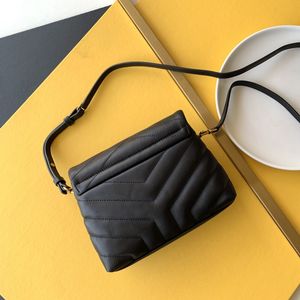 Designer Shoulder Bag Women's Fashion Leather Handbag Luxury Flip V-Shaped Diagonal Bags With Box