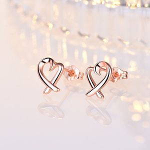 Simple Design Silver Color Hollow Heart Dangle Earrings For Women New Brand Fashion Ear Cuff Piercing Drop Earring Gift
