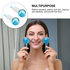 1 conjunto grande beleza gelo equipamentos de hóquei energia bola facial refrigerar globos de onda de água rosto e massagem olho ferramenta de cuidados com a pele