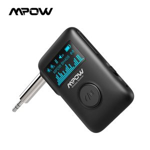 MPOW BH408 Беспроводной музыкальный ресивер Bluetooth 5.0 Audio Receiver дисплей экран 3D объемный звук для автомобиля дома стерео на Распродаже