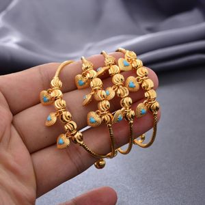 Bangle 4pcs / Lot Dubai Girl Boy Birthday Gift Baby Bangless Smycken Koppar Justerbart Småbarn Barnarmband