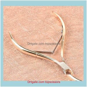 Clippers Tools Salon Health & Beautyprofessional Gold Color Stainless Steel Cuticle Nipper Clipper Nail Art Manicure Pedicure Care Trim Plie