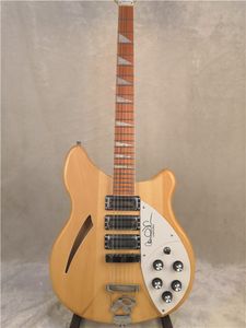 Roger McGuinn 370 12 Strings MapleGlo Natural Jazz Electric Guitar Semi Hollow Body, Sandwich Neck, Vintage Tuner, Lacquer Gloss Fingerboard, 3 Pickups, Triangle Inlay