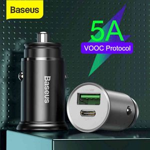 Baseus 30W USB Car Mobile Phone Fast Charger Adapter 5A VOOC SCP AFC Quick Charge 4.0 PD 3.0 for iPhone Xiaomi