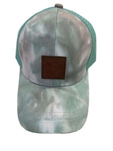 Designer Ball Caps för kvinnor Visorer Ponytail Mesh Cowboy Tie Dye Hat Sport Golf Sun Unisex Baseball Cap Brand Hip Hop hattar