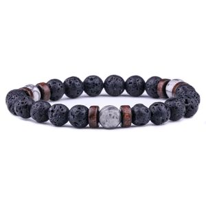 Natural Moonstone Bead Tibetan Buddha Bracelet chakra Lava Stone Essential Oil Diffuser Bracelets Men Jewelry gift