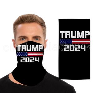 Toptan satış ABD Cumhurbaşkanlığı Seçim Trump 2024 Sihirli Eşarp Maskesi Bisiklet Maskeleri Eşarp Motosiklet Sihirli Atkılar Başörtüsü Boyun Açık Yüz Maskeleri