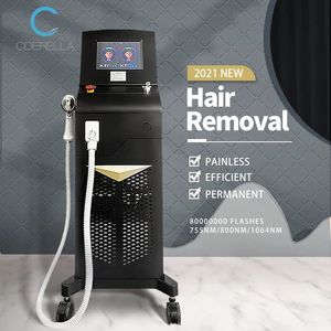 3 wavelength diode laser hair removal device CE approved laser 755 808 1064 nm for beauty salon 808 Diode Laser Hair Removal Machine New chassis handle