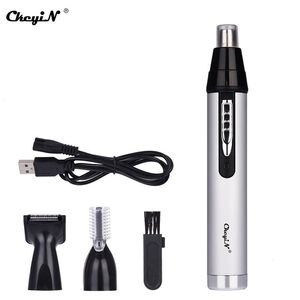 Rechargeable Nez Enlèvement Oreille Cheveux Sourcil Tondeuse Tondeuse Moustache Cutter Rasoir Rasoir Lavable Lame