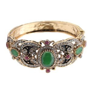 Sunspicems retro vintage turco flor pulseira pulseira para mulheres antigas ouro colorbohemia jóias étnicas pulseiras feminino q0719