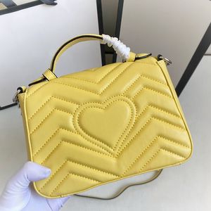 5A Brand Designer Mini Shoulder Bags Women Fashion Luxury V-Shaped Leather Handle With Chain Single Handbag Diagonal Bag
