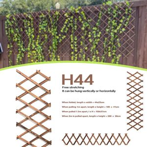 Andere tuinbenodigdheden roosters trellis uitbreidbare houten hek paneel plantenondersteuning voor klimmen J8