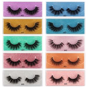 Thick Natural Curling 3D False Eyelashes Extension Eyes Makeup For Women Beauty Hand Made Reusable Messy Fake Lashes Multi-layers Easy To Wear 10 Models DHL Free