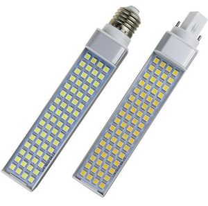 Lampor E27 G24 G23 Horisontell plugglampor LED Corn Bulb SMD Degeree AC V W W W W W W belysning