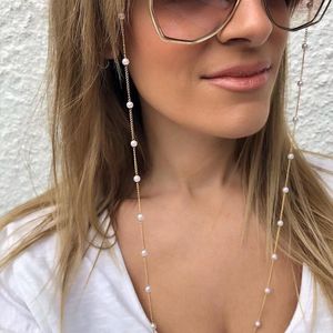 Sunglasses Frames Fashion Glasses Chain For Women Eyeglass Strap Fake Pearls Anti Slip Band Necklace Bracelet JRDH889
