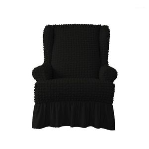 Krzesło Okładki Wingback Osłona Protector Slipcover Stretch Spódnica Styl Brudny Odporny Czerwony / Szary / Czarny