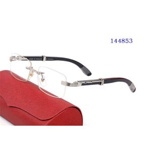 Doğal ahşap güneş gözlüğü erkekler siyah ve beyaz bufalo boynuz güneş gözlüğü retro rimless kare çerçeve fransız