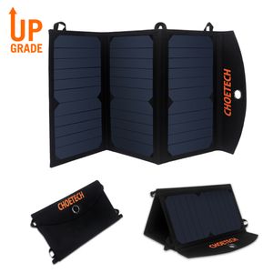 CHOETECH 19W Solar Charger Solar Panel Charger Dual USB Port Foldable Waterproof Slim and Powerful Cycling/Hiking/Picnic