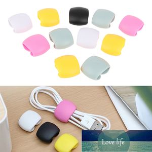 4pcs Modalità avvolgicavo Semplice clip rotonda Caricatore USB Staffa Scrivania Organizzatore ordinato Cavo Piombo Cavo desktop Fisso Prezzo di fabbrica design esperto Qualità Ultimo stile