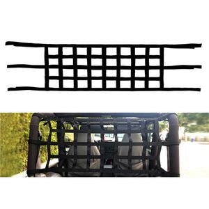 Elastyczność samochodowa Heavy Duty Mesh Net Netto, Auto Dach Net Hammockroof Net Hammock Cargo Sunshade Soft dla Wrangler JK 07-18