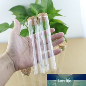 24 pcs / parti 30 * 150mm 80ml Cork Stoppar Långt rörglasflaska Spicy Storage Bottle Container Glasburkar Flaskor DIY CRAFT